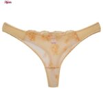 ست شورت و سوتین زنانه پدلی مدل فنردار گیپوری کد 4694 رنگ کرم