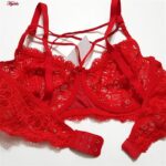 سوتین زنانه کارنا رز مدل فنردار هارنس ستاره ای کد 4679-315-4 رنگ قرمز