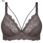 ست شورت و سوتین زنانه کارنا رز مدل گیپوری هارنس فنردار کد 4673-3150 رنگ قهوه ای