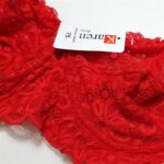 سوتین زنانه کارنا رز مدل فنردار کش پهن کد 4678-332 رنگ قرمز