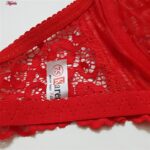 سوتین زنانه کارنا رز مدل گیپوری فنردار کد 4683-319 رنگ قرمز