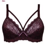 ست شورت و سوتین زنانه کارنا رز مدل گیپوری هارنس فنردار کد 4673-3150 رنگ عنابی