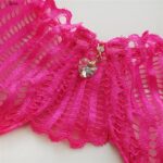 ست شورت و سوتین زنانه میسا مدل فنردار گیپوری کد 4735-6115 رنگ صورتی