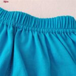 شورت مردانه ماییلدا مدل پادار پنبه ای کد 4702 رنگ آبی فیروزه ای