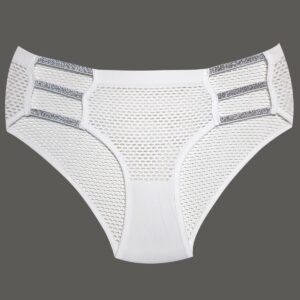 شورت زنانه ماییلدا مدل زنبوری بغل کش دار کد 4698-8863 رنگ سفید