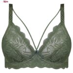 ست شورت و سوتین زنانه کارنا رز مدل گیپوری هارنس فنردار کد 4673-3150 رنگ سبز