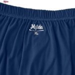 شورت مردانه ماییلدا مدل پادار پنبه ای کد 4702 رنگ آبی کاربنی