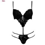 ست شورت و سوتین زنانه ماییلدا مدل فنردار پوش آپ کد 4616 رنگ مشکی