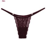 ست شورت و سوتین زنانه کارنا رز مدل گیپوری هارنس فنردار کد 4673-3150 رنگ عنابی