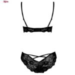 ست شورت و سوتین زنانه ماییلدا مدل فنردار پوش آپ کد 4616 رنگ مشکی