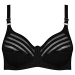 سوتین زنانه کارنا رز مدل فنردار کد 4677-413 رنگ مشکی