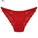 ست شورت و سوتین زنانه ماییلدا مدل فنردار گیپوری کد 4691-8585 رنگ قرمز