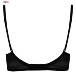 ست شورت و سوتین زنانه جینا مدل فنردار گیپوری کد 4707-4022 رنگ مشکی