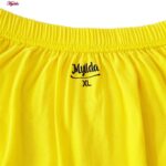 شورت مردانه ماییلدا مدل پادار پنبه ای کد 4702 رنگ زرد