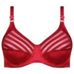 سوتین زنانه کارنا رز مدل فنردار کد 4677-413 رنگ قرمز