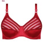 سوتین زنانه کارنا رز مدل فنردار کد 4677-413 رنگ قرمز