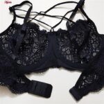 سوتین زنانه کارنا رز مدل فنردار هارنس ستاره ای کد 4679-315-4 رنگ مشکی