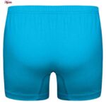 شورت مردانه ماییلدا مدل پادار پنبه ای کد 4702 رنگ آبی فیروزه ای