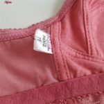 ست شورت و سوتین زنانه پانیذ مدل بدون فنر گیپوری کد 9016 رنگ کالباسی