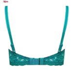 سوتین زنانه پانیذ مدل فنردار گیپوری کد 66367-new رنگ سبزآبی