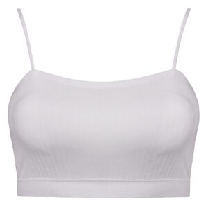 نیم تنه ورزشی زنانه ماییلدا مدل بدون فنر پددار کد 4742 رنگ سفید