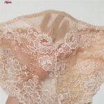 ست شورت و سوتین زنانه پانیذ مدل بدون فنر گیپوری 9016 رنگ کرم