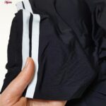 نیم تنه ورزشی زنانه ماییلدا مدل بدون فنر پددار بغل خط دار کد 4748 رنگ مشکی