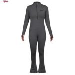 سرهمی ورزشی زنانه ماییلدا مدل جلو زیپ فینگردار کد 4693-5094 رنگ خاکستری روشن