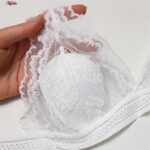 ست شورت و سوتین زنانه ماییلدا مدل گیپوری بدون فنر کد 4752 رنگ سفید