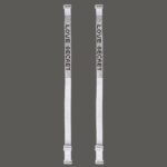 بند سوتین ماییلدا مدل نگین چسبی براق بست فلزی کد 4755 رنگ سفید