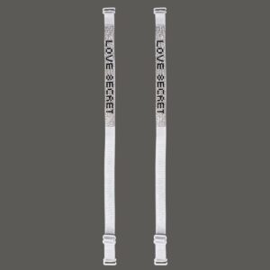 بند سوتین ماییلدا مدل نگین چسبی براق بست فلزی کد 4755 رنگ سفید