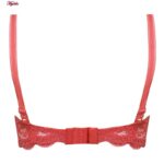 سوتین زنانه پانیذ مدل فنردار گیپوری کد 66367-new رنگ گلبهی