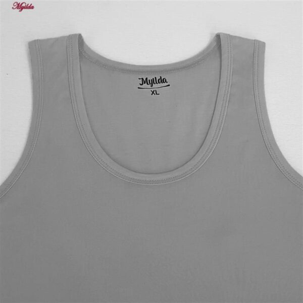 زیرپوش رکابی مردانه ماییلدا مدل پنبه ای کد 4712 رنگ طوسی