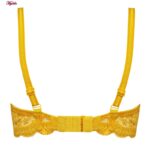 سوتین زنانه پانیذ مدل فنردار گیپوری کد 66337-new رنگ زرد