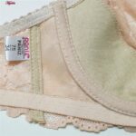 سوتین زنانه پانیذ مدل فنردار گیپوری کد 66336-new رنگ کرم