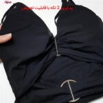 نیم تنه زنانه ماییلدا مدل سگگ دار جلو باز بدون فنر کد 4780-449 رنگ مشکی