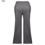 شلوار ورزشی زنانه ماییلدا مدل دمپا گشاد کمرکش کد 4708-2081 رنگ طوسی