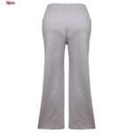 شلوار ورزشی زنانه ماییلدا مدل دمپا گشاد کمرکش کد 4708-2081 رنگ خاکستری روشن
