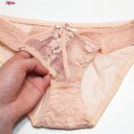 ست شورت و سوتین زنانه ماییلدا مدل فنردار گیپوری کد 4755 رنگ کرم