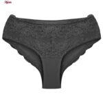 ست شورت و سوتین زنانه پانیذ مدل بدون فنر گیپوری کد 9016 رنگ طوسی