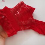 لباس خواب زنانه ماییلدا مدل فنردار کد 4758-8017 رنگ قرمز به همراه شورت و جوراب