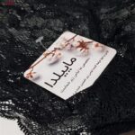 شورت زنانه ماییلدا مدل گیپوری نیم پا کد 4688-6 رنگ مشکی