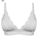 ست شورت و سوتین زنانه ماییلدا مدل گیپوری بدون فنر کد 4752 رنگ سفید