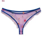 ست شورت و سوتین زنانه لیمون مدل فنردار گیپوری کد 4699-10502 رنگ بنفش