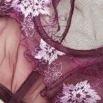 ست شورت و سوتین زنانه برتا مدل فنردار گیپوری کد 4455-1041 رنگ بادمجانی