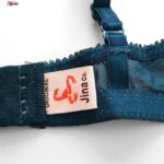 ست شورت و سوتین زنانه جینا مدل فنردار هارنس گل برجسته کد 4718-1060 رنگ کله غازی