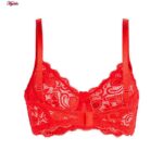 سوتین زنانه لین مدل فنردار کد 4680-615 رنگ قرمز