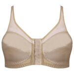 سوتین زنانه اما مدل گنی جلو قزن دار کد 4728-3651 رنگ کرم