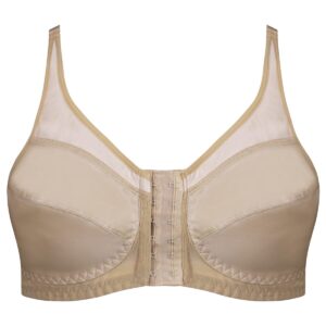 سوتین زنانه اما مدل گنی جلو قزن دار کد 4728-3651 رنگ کرم