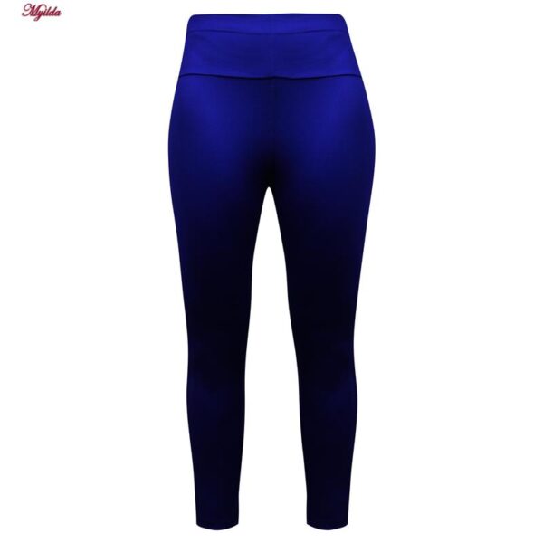 ست سویشرت و شلوار ورزشی زنانه مدل فینگردار کد 4739 -480P رنگ آبی